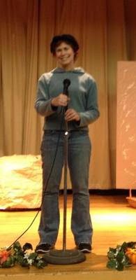 Maureen Wallner speaking on stage